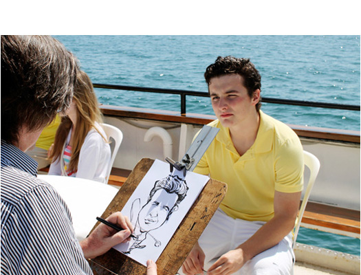Media Event aboard Ship
